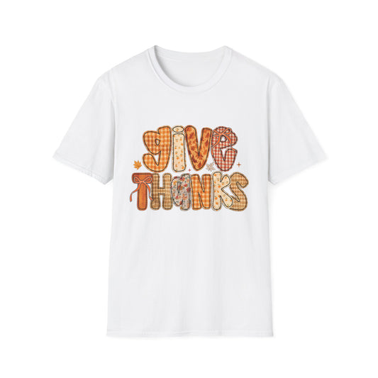 Thanksgiving Vibes Unisex T-Shirt, Casual Fall Tee, Give Thanks Shirt, Autumn Fashion, Holiday Gift Idea