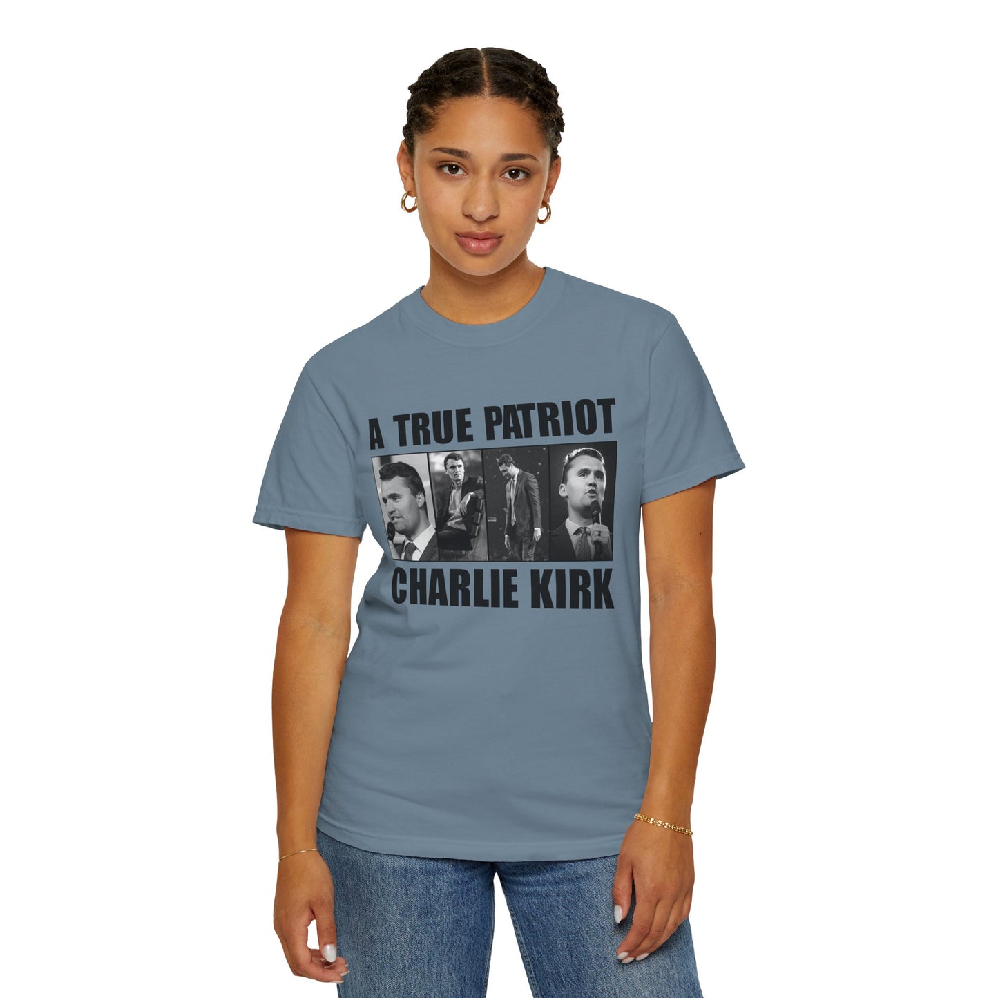 Patriotic Graphic Tee - A True Patriot, Charlie Kirk Shirt, Unisex Casual Wear, Gift for Conservatives, Election Day Apparel, Freedom [...]