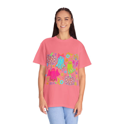 Colorful Halloween T-Shirt, Unisex Spooky Tee, Ghost & Pumpkin Design, Fall Festival Wear, Halloween Costume Alternative, Gift for [...]