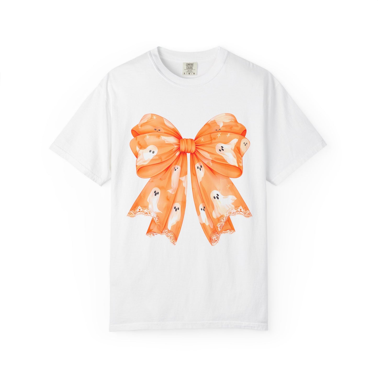 Orange Ghost Bow T-shirt