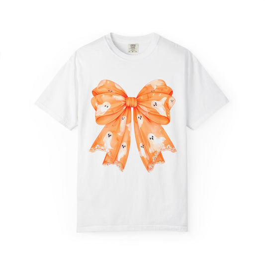 Orange Ghost Bow T-shirt