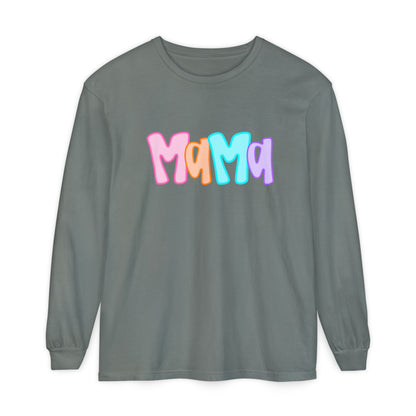 Mama Neon Comfort Colors Long Sleeve
