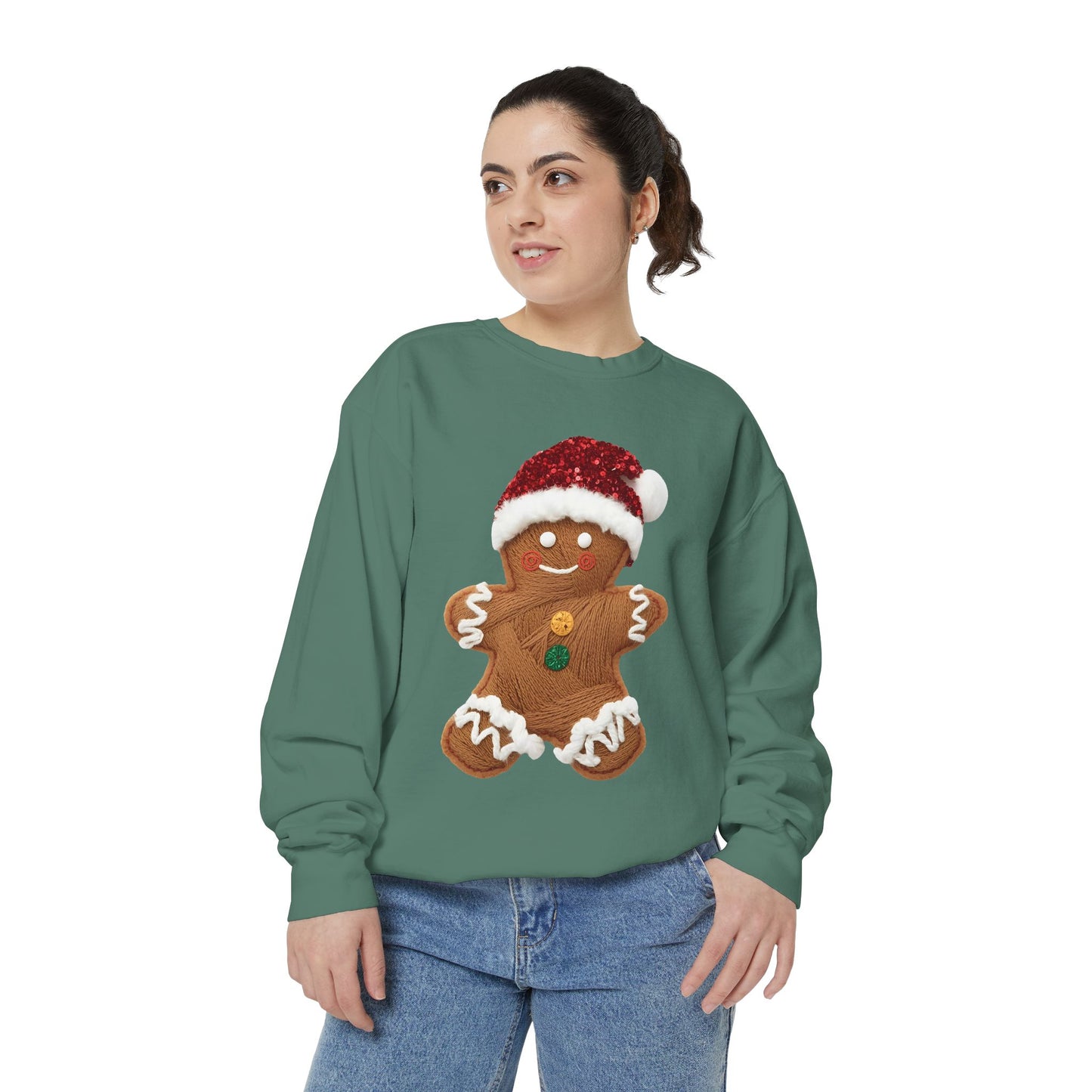 Gingerbread Christmas Sweatshirt Comfort Colors