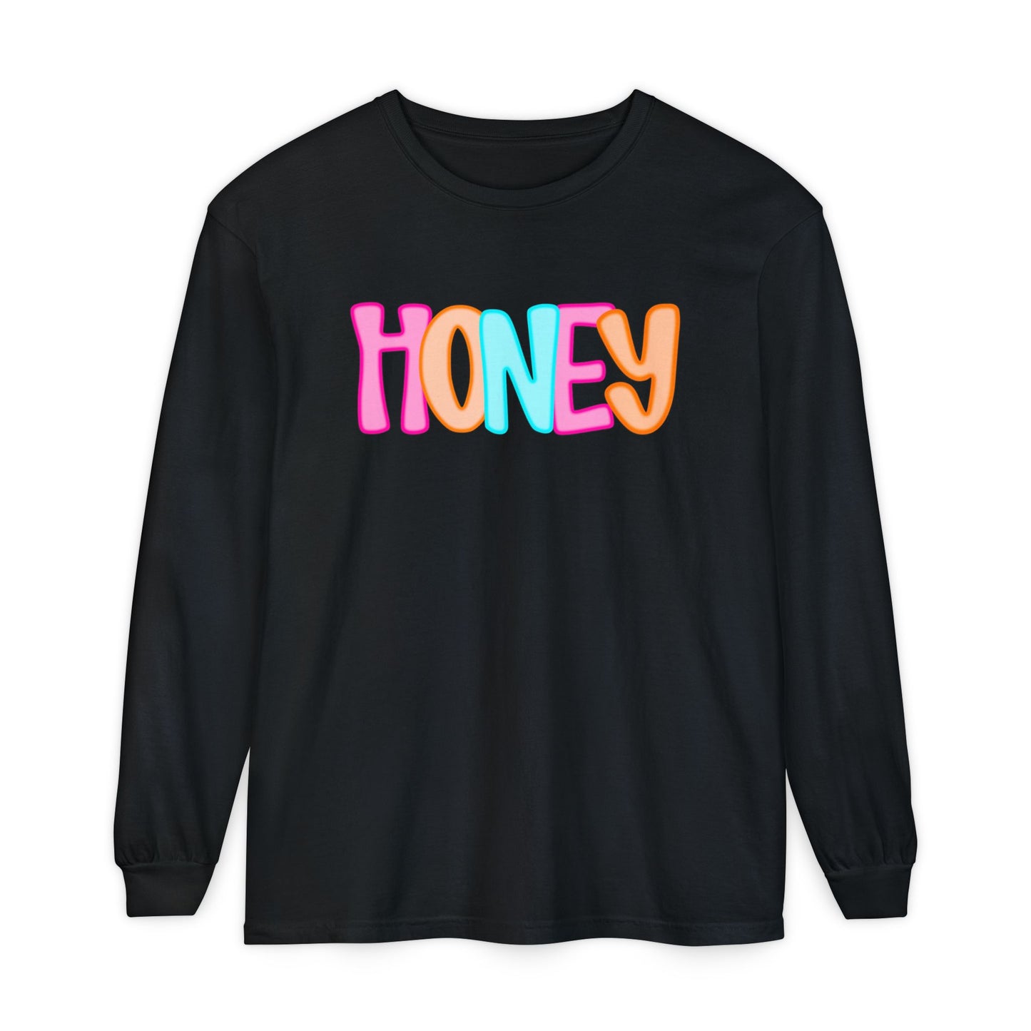 Honey Neon Comfort Color Long Sleeve