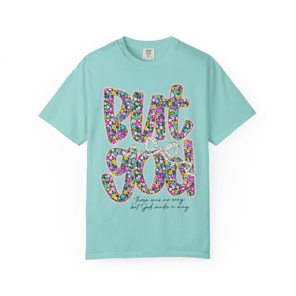 God Is Good Floral T-Shirt, Inspirational Tee, Gift for Him/Her, Faith-Based Apparel, Everyday Comfort