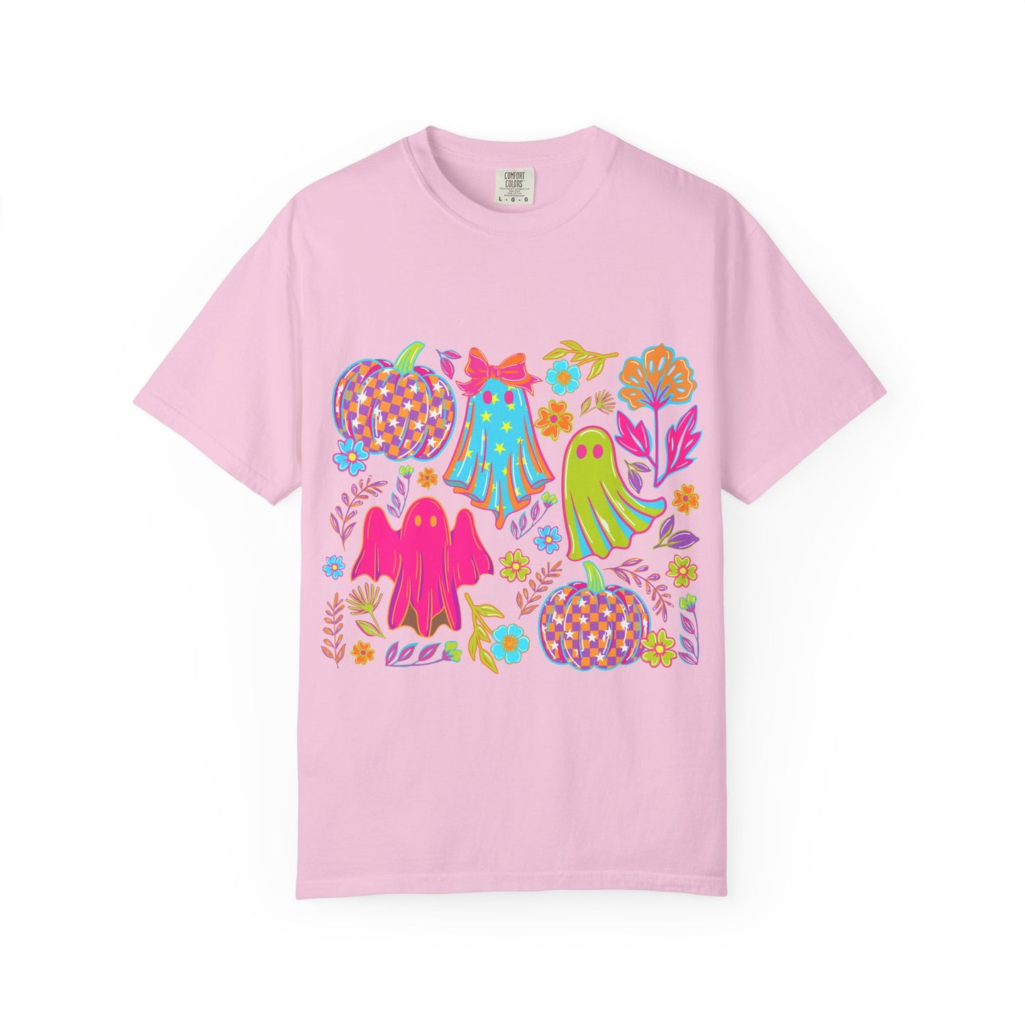Colorful Halloween T-Shirt, Unisex Spooky Tee, Ghost & Pumpkin Design, Fall Festival Wear, Halloween Costume Alternative, Gift for [...]