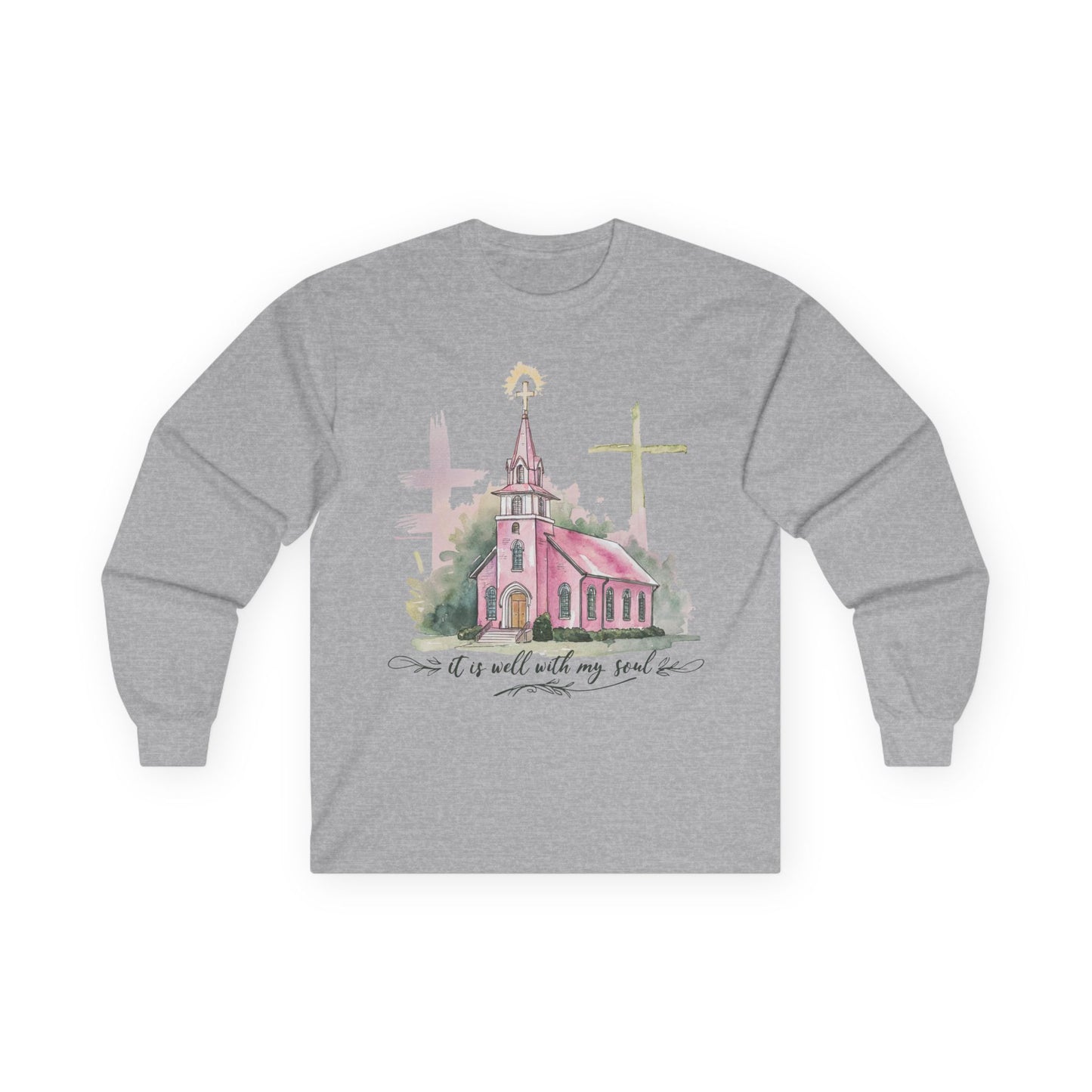 Faith-Inspired Long Sleeve Gildan Tee