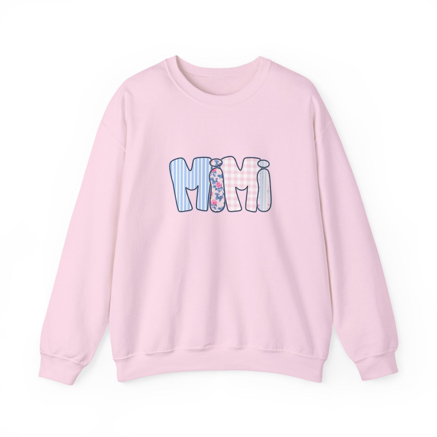Mimi Pink & Blue Floral Crewneck