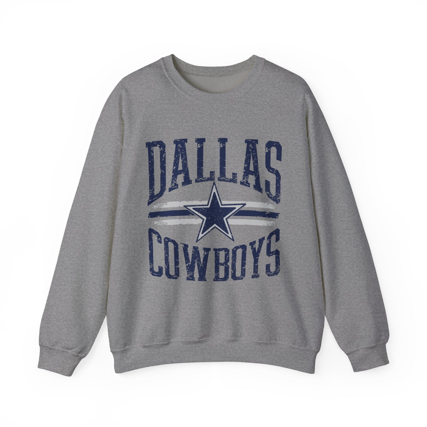 Dallas Cowboys Crewneck Sweatshirt, Unisex Sportswear, Game Day Apparel, Casual Comfort, Football Fan Gift, Cozy Layering