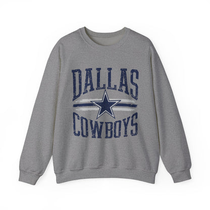 Dallas Cowboys Crewneck Sweatshirt, Unisex Sportswear, Game Day Apparel, Casual Comfort, Football Fan Gift, Cozy Layering