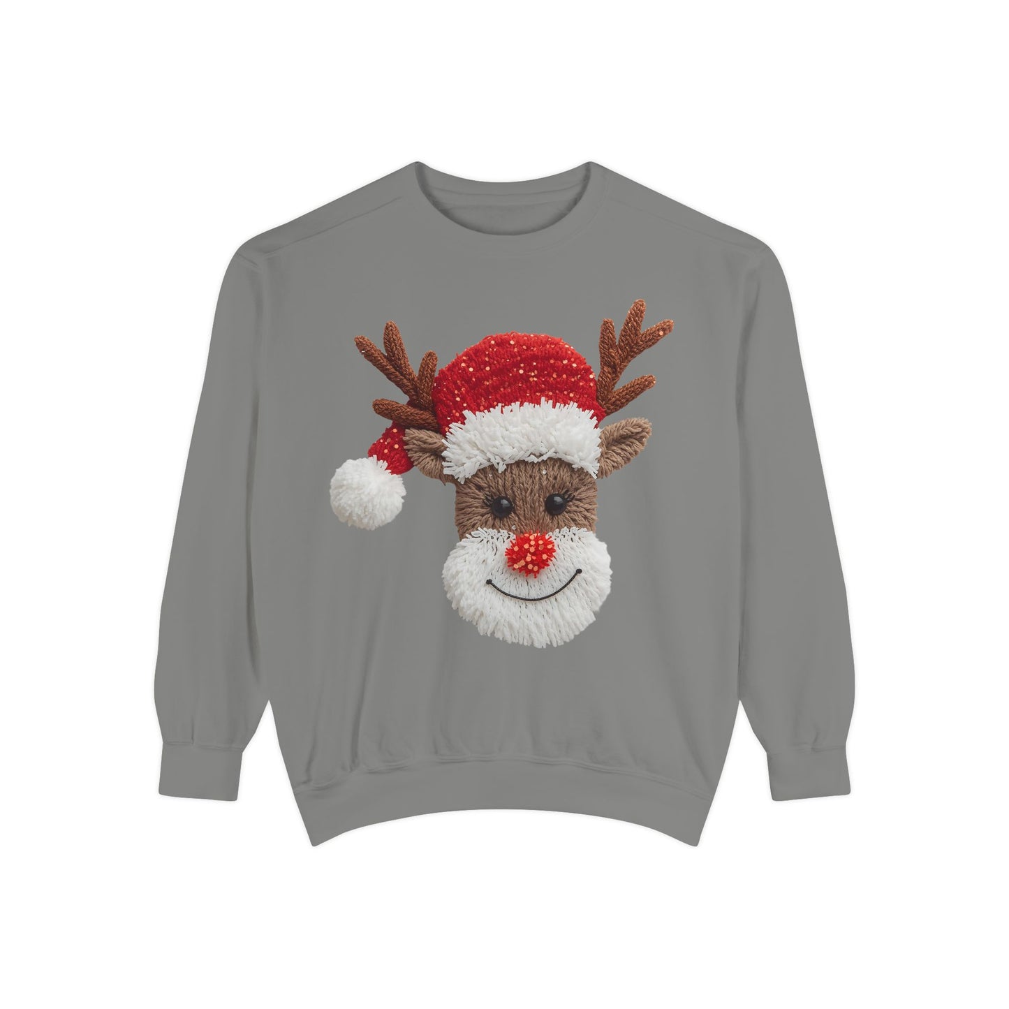 Festive Reindeer Sweatshirt Comfort Colors