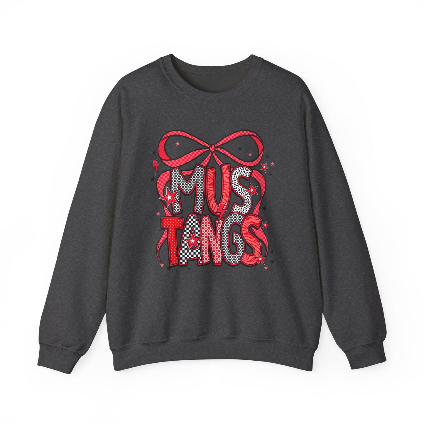 Mustang Love Crewneck Sweatshirt - Cozy Unisex Pullover for Horse Lovers, Gift for Equestrian, Casual Outfit, Horse Show