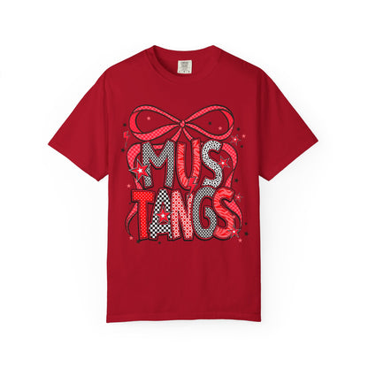 Mustangs Graphic Unisex T-Shirt, Perfect for School Spirit, Gift for Students, Casual Wear, College Events, Sports Team Merchandise