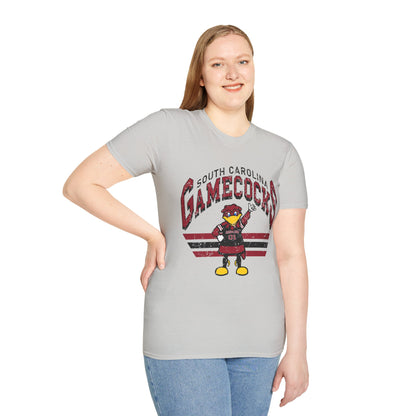 Vintage Gamecocks Tee, Unisex Softstyle T-Shirt for Fans, Game Day Apparel, College Spirit Wear, South Carolina Merchandise