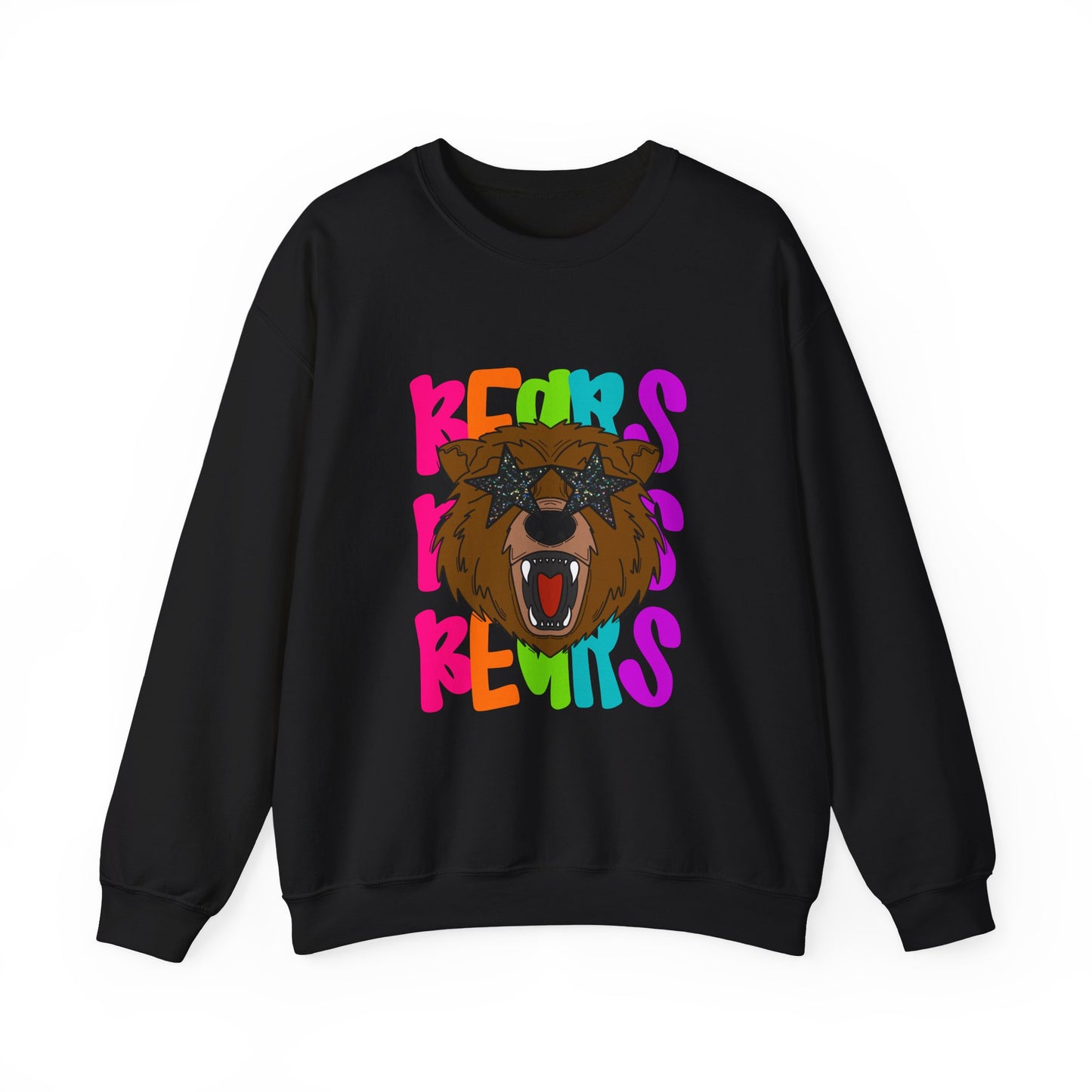 Cool Bear Graphic Sweatshirt, Unisex Crewneck, Casual Wear, Gift for Animal Lovers, Cozy Fall Outfit, Birthday Present