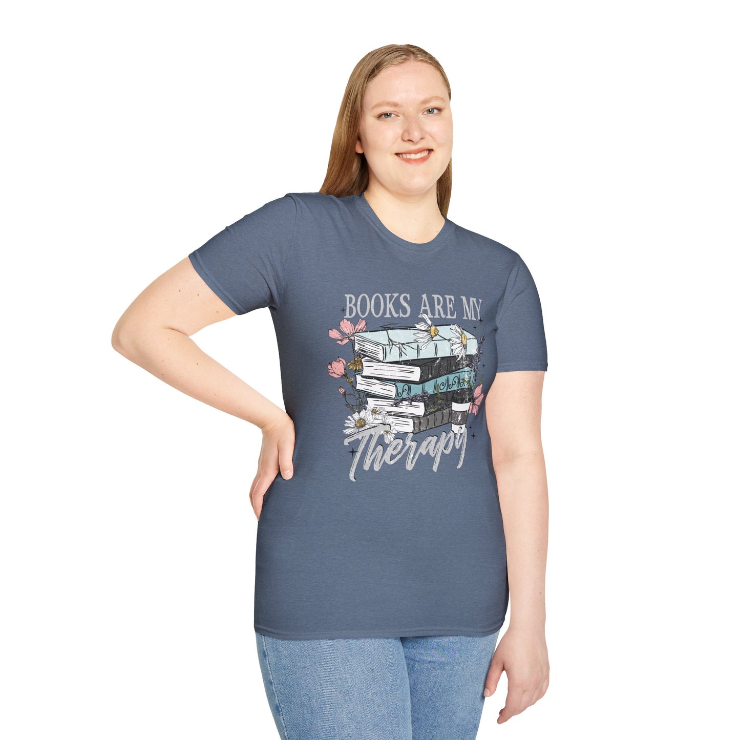 Books Are My Therapy T-Shirt, Cozy Book Lover Tee, Gift for Readers, Relaxed Fit Unisex Shirt, Literary Apparel, Perfect for Book [...]