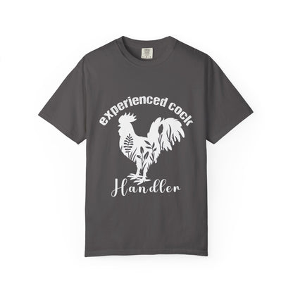 Experienced Cock Handler T-shirt, Unisex Style, Funny Gift, Chicken Lover Tee, Farm Enthusiast Apparel, Casual Wear