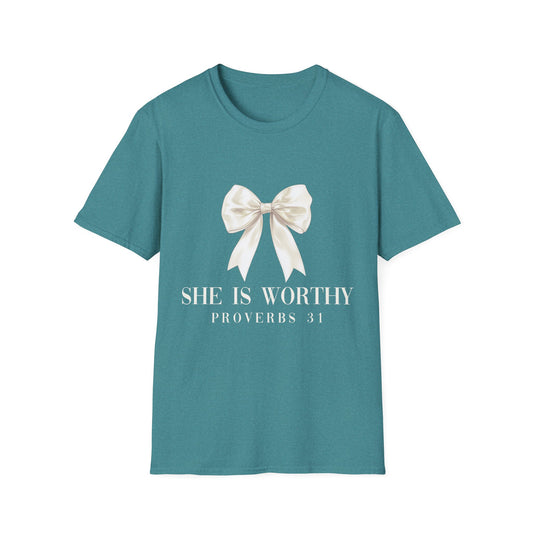 She Is Worthy Gildan Softstyle