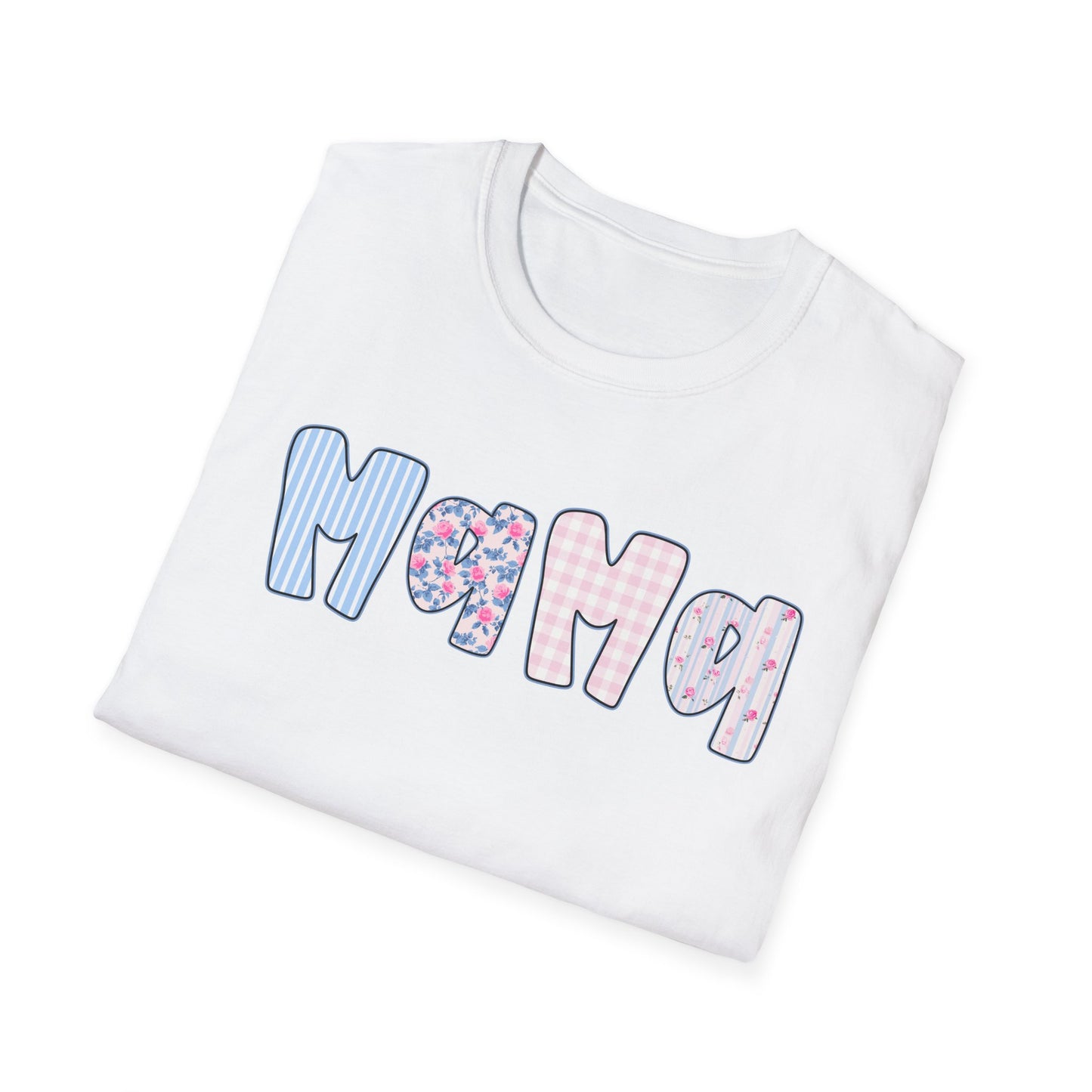 Mama Floral Letters T-Shirt