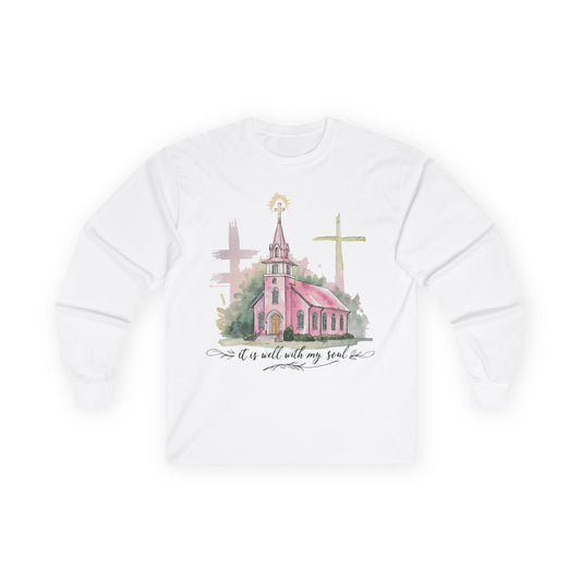 Faith-Inspired Long Sleeve Gildan Tee