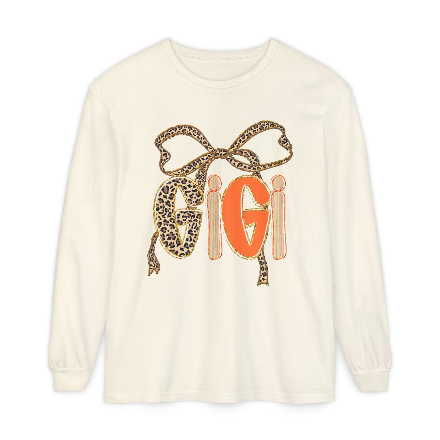 Trendy Animal Print Long Sleeve Tee - Perfect Gift for Gigi, Stylish Loungewear, Casual Wear, Birthday Gifts, Fall Fashion
