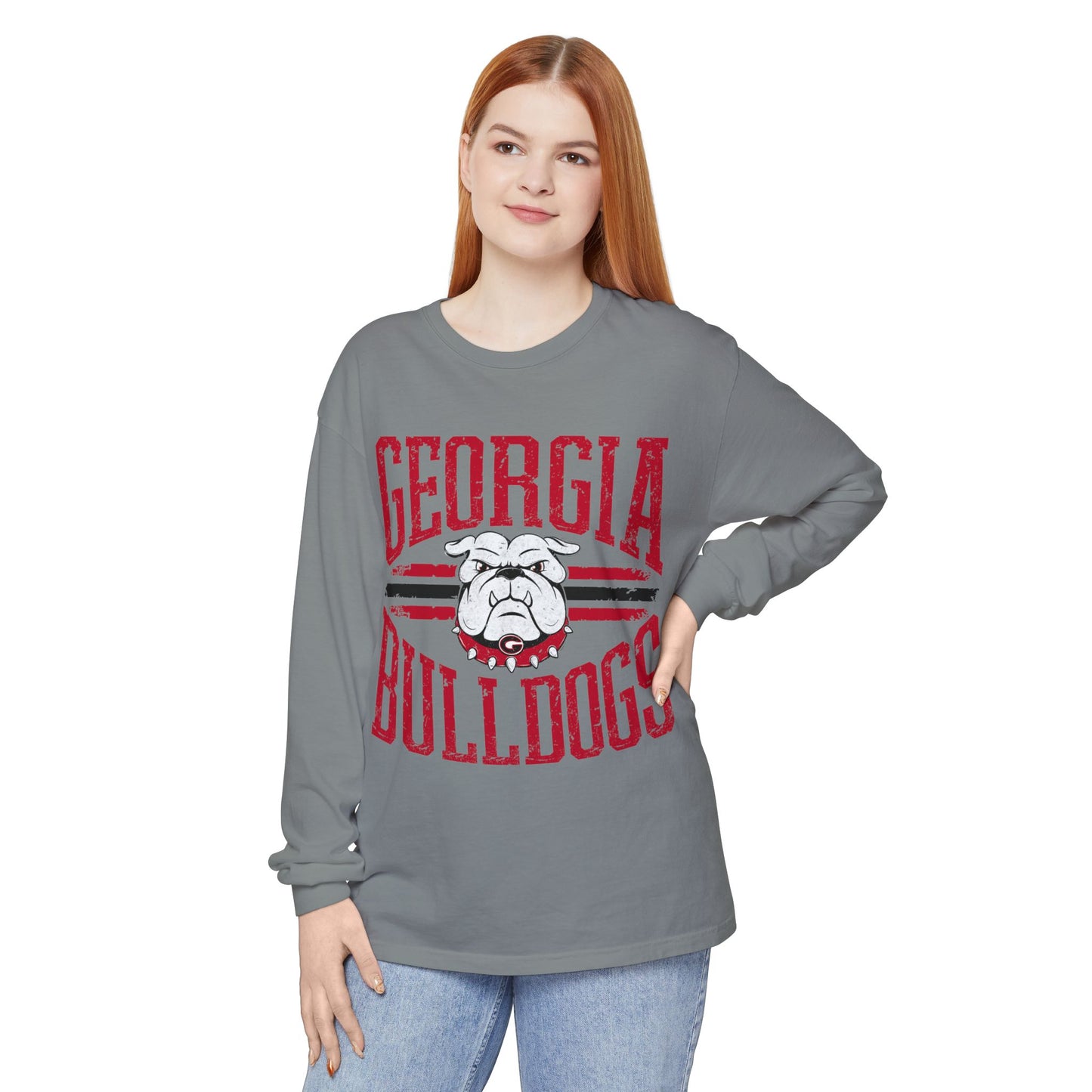 Unisex Long Sleeve T-Shirt, Georgia Bulldogs Spirit Wear, College Apparel, Game Day Outfit, Casual Comfort