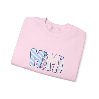 Mimi Pink & Blue Floral Crewneck