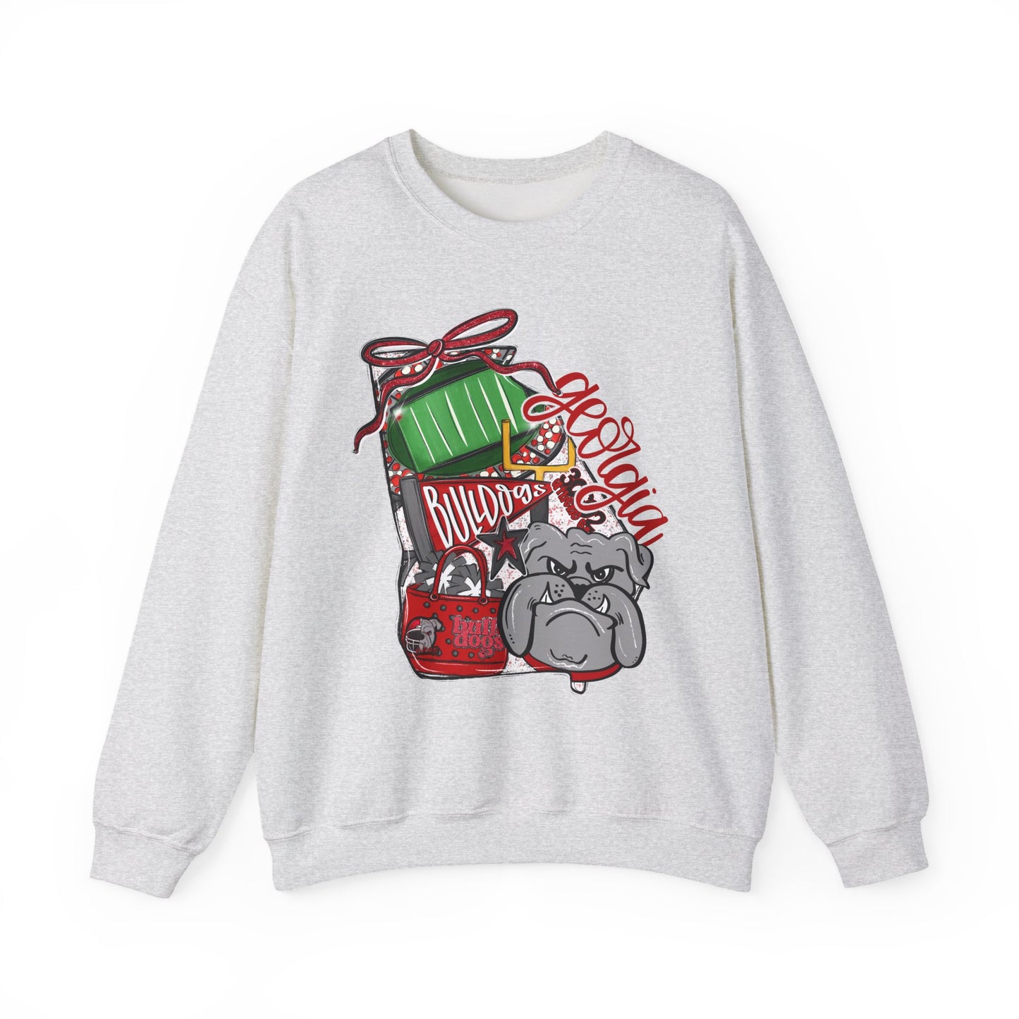 Cozy Dog-Themed Sweatshirt, Perfect for Pet Lovers, Gift for Dog Owners, Holiday Apparel, Cute Casual Wear, Georgia Bulldogs Merchandise