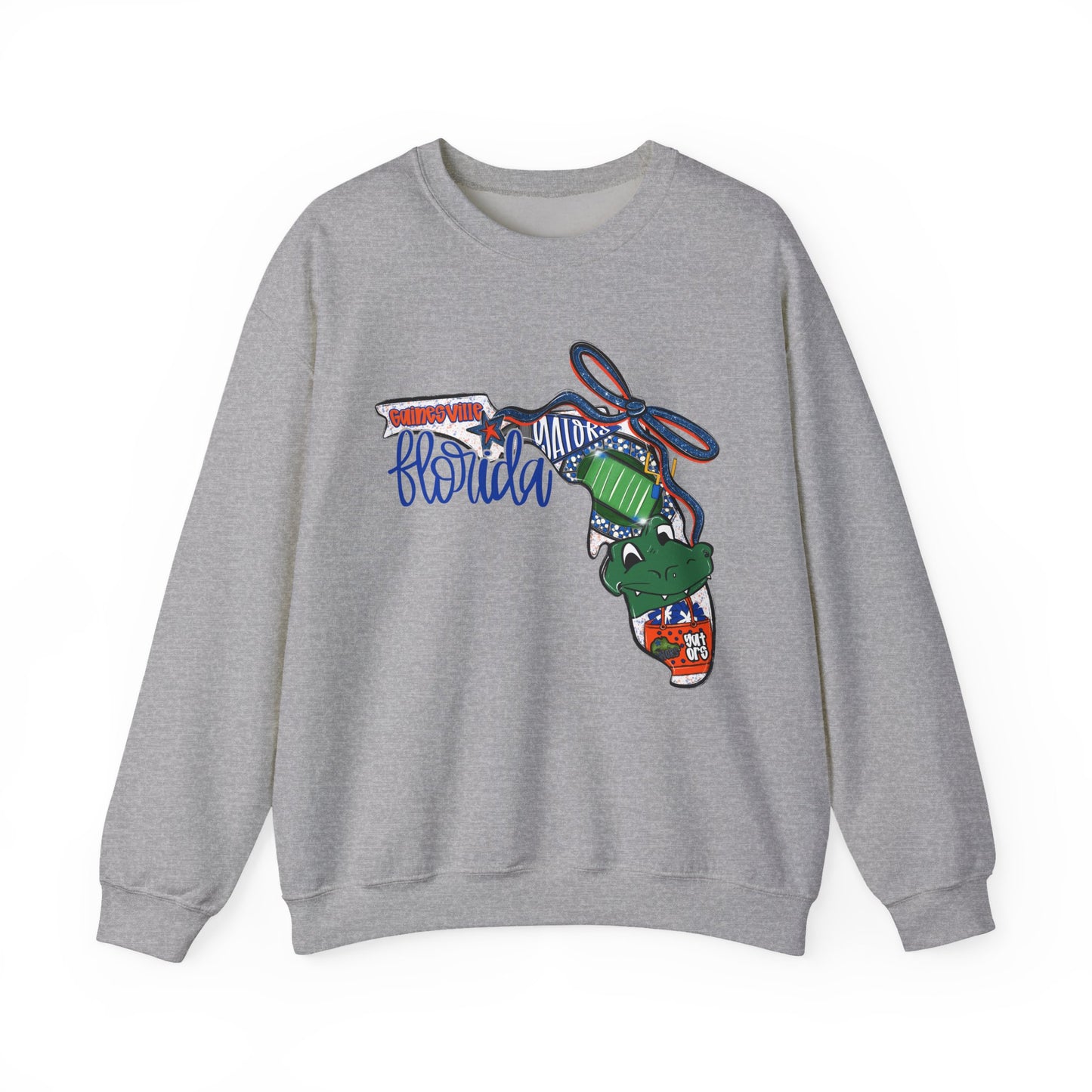 Florida Vibes Crewneck Sweatshirt | Unisex Graphic Top, Casual Wear, Gift for Him/Her, Vacation Essentials, Comfortable Style