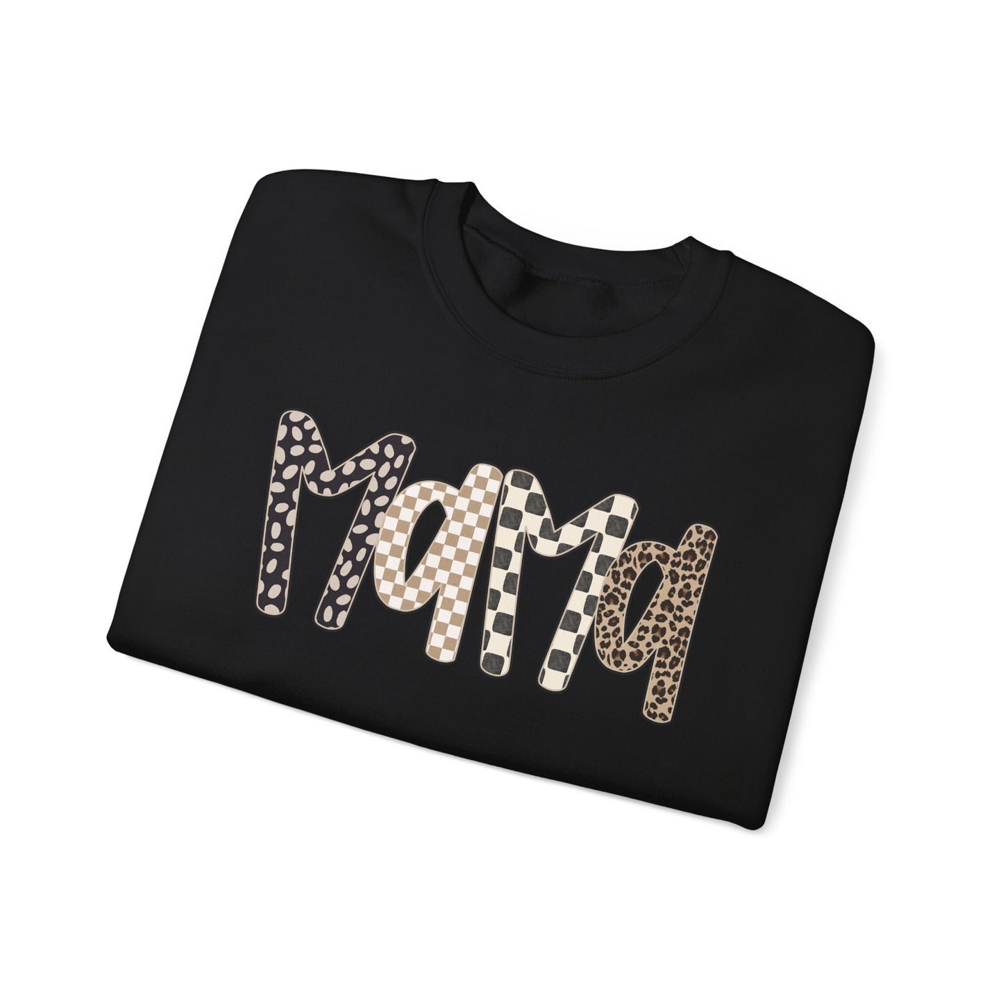 Mama Leopard Print Crewneck Sweatshirt