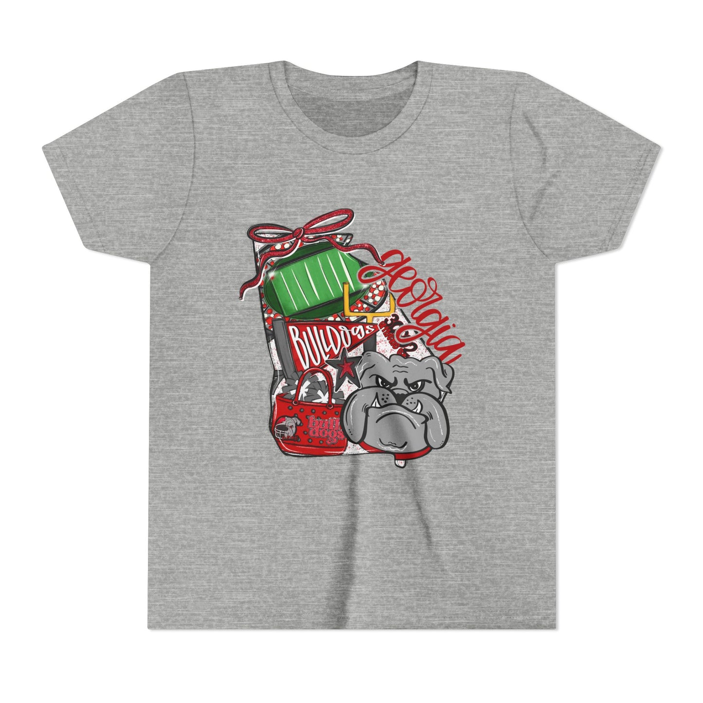 Funny Bully Bulldog Youth Tee, Cute Dog Shirt, Kids Unisex T-Shirt, Animal Lover Gift, Pet Themed Apparel