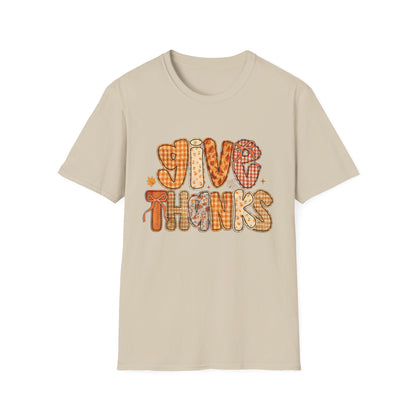 Thanksgiving Vibes Unisex T-Shirt, Casual Fall Tee, Give Thanks Shirt, Autumn Fashion, Holiday Gift Idea
