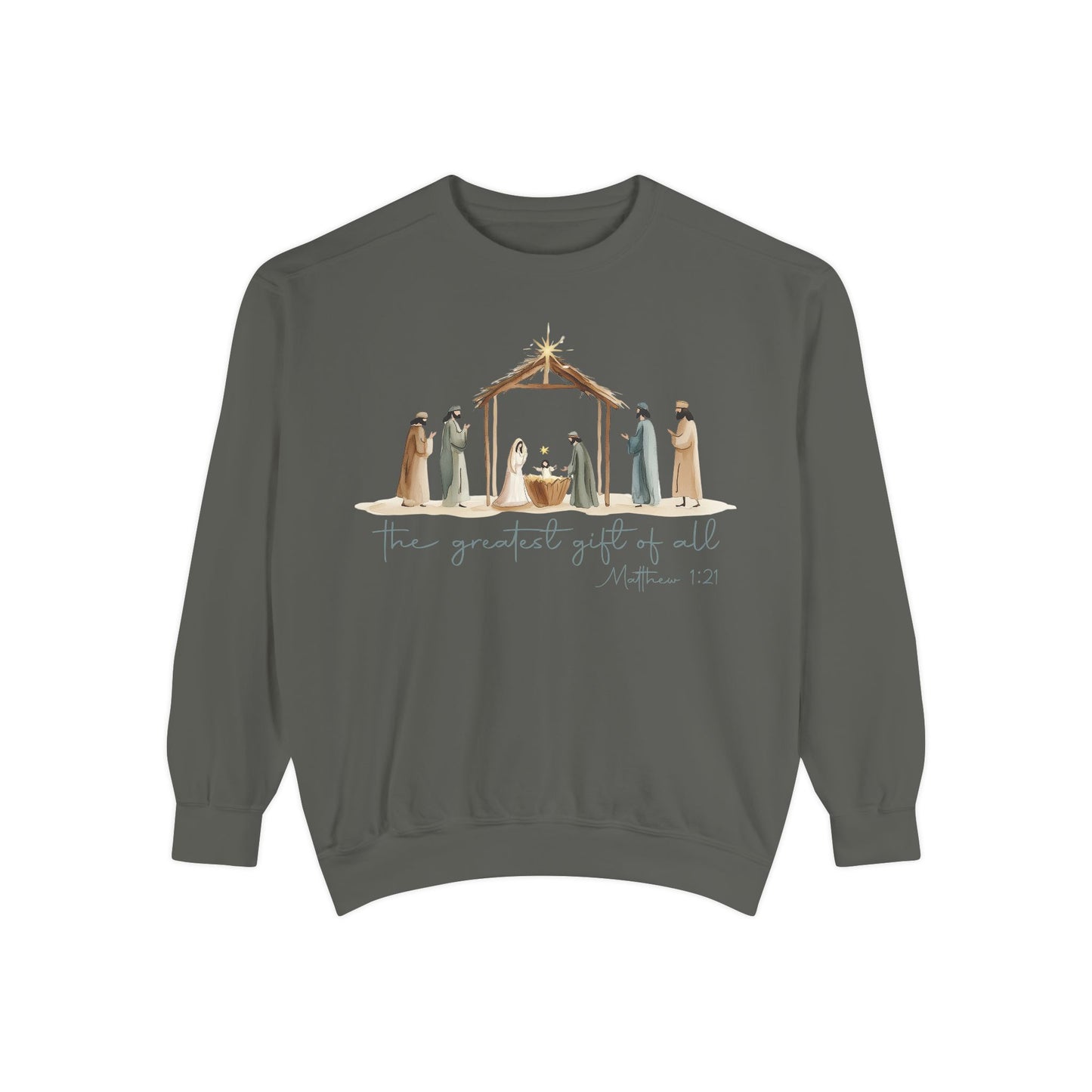 Comfortable Nativity Sweatshirt Comfort Colors