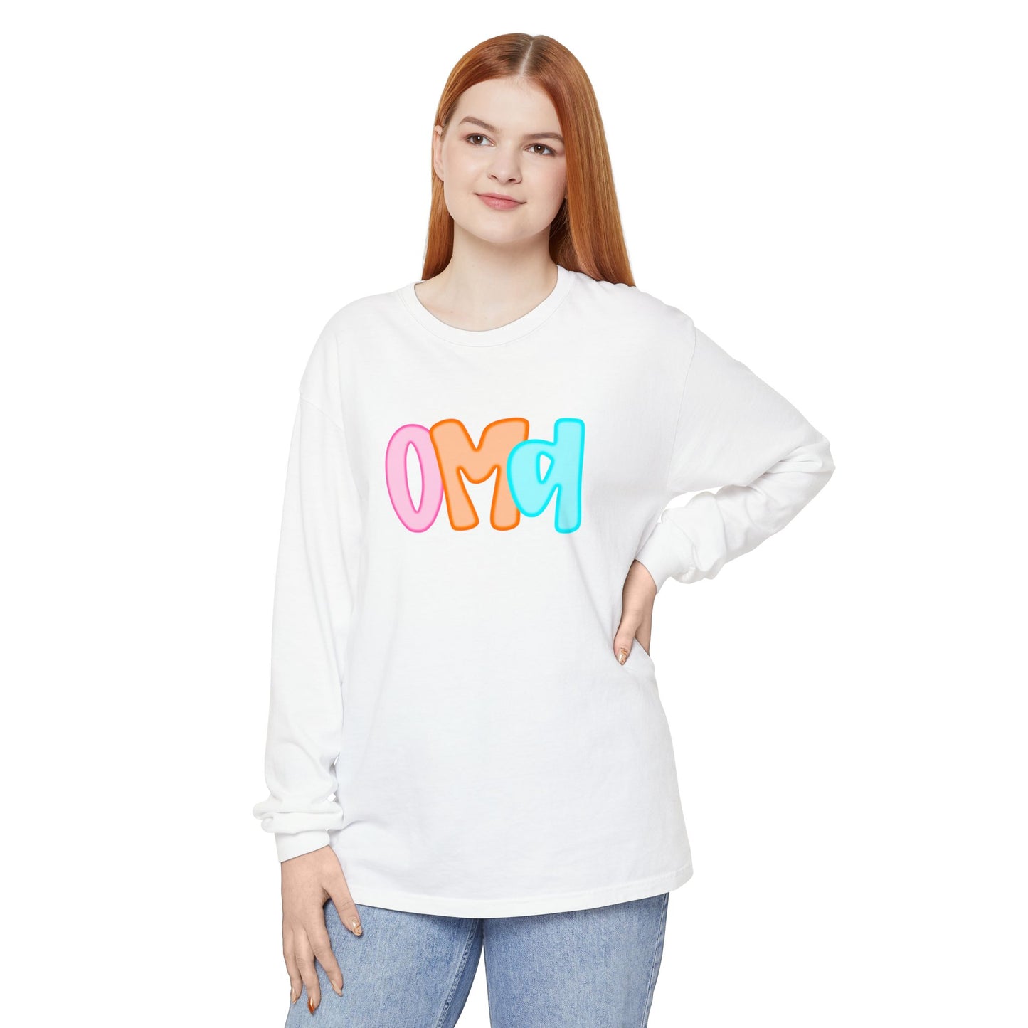 Oma Neon Comfort Colors Long Sleeve
