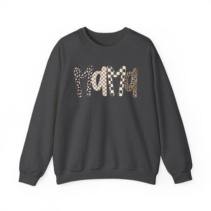 Mama Leopard Print Crewneck Sweatshirt