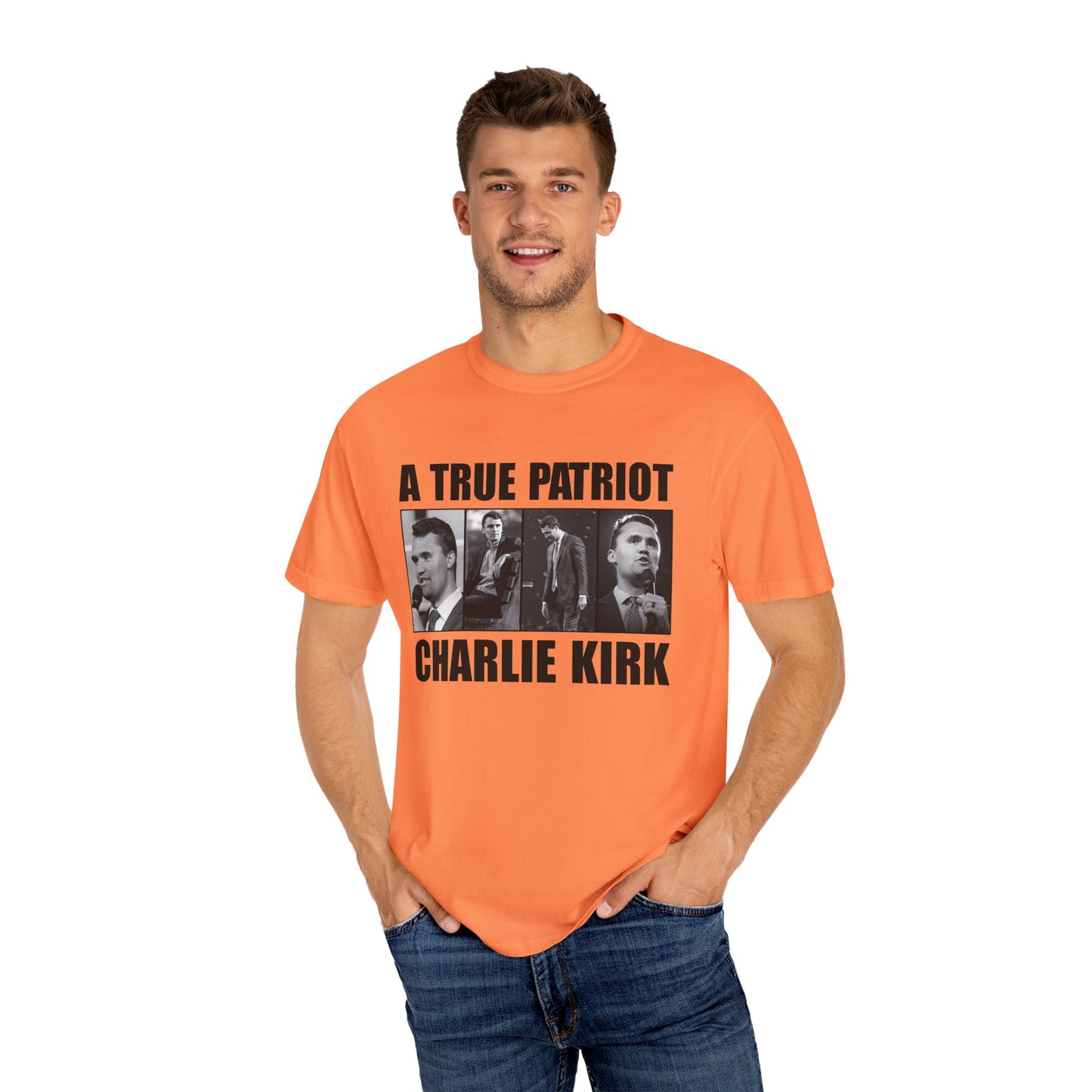Patriotic Graphic Tee - A True Patriot, Charlie Kirk Shirt, Unisex Casual Wear, Gift for Conservatives, Election Day Apparel, Freedom [...]