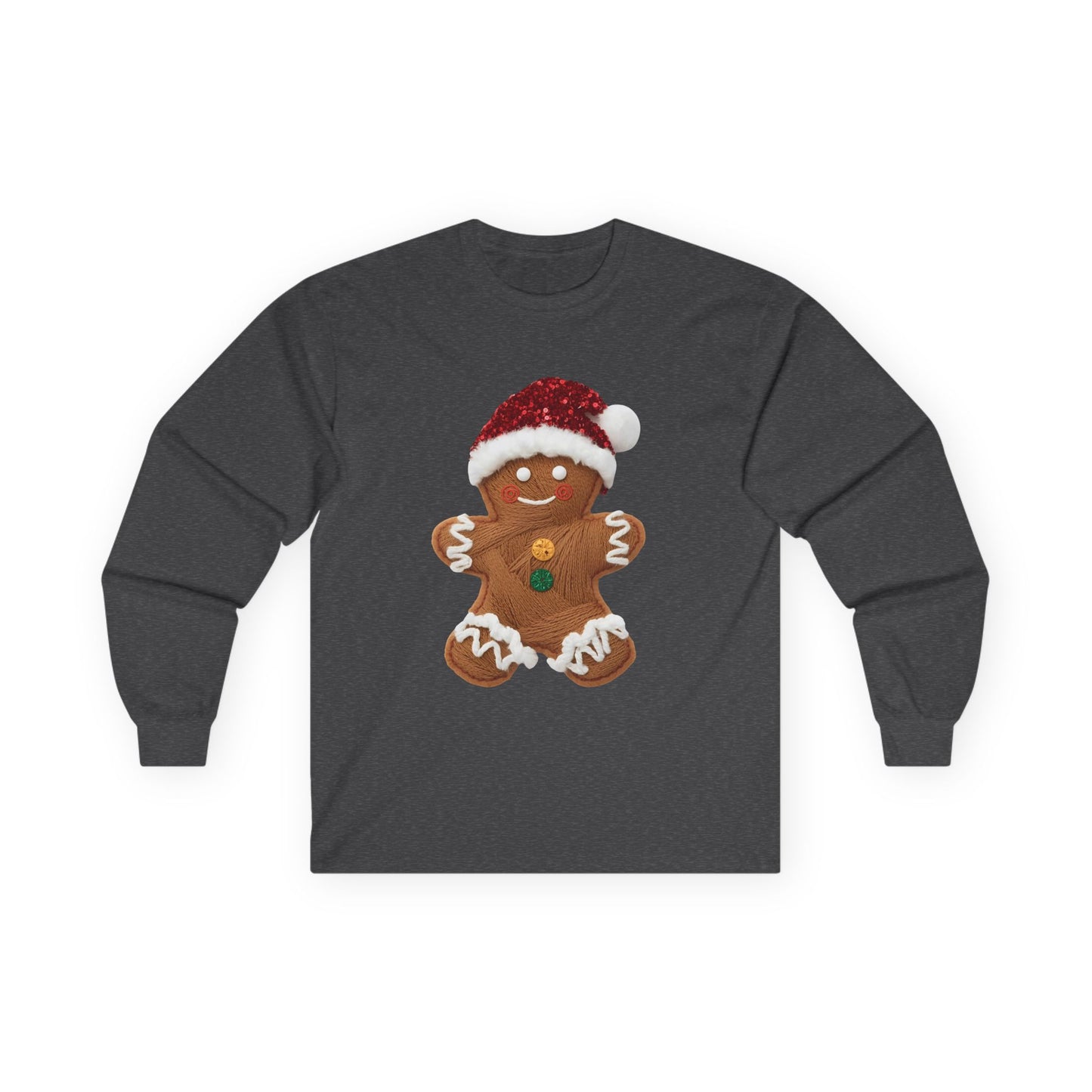 Festive Gingerbread Long Sleeve Tee Gildan