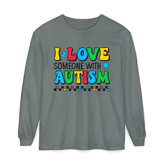 I Love Someone with Autism Long Sleeve