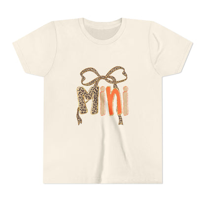 Mini Bow Youth Tee, Cute Kid's T-Shirt, Trendy Youth Apparel, Perfect for Birthdays, Fun Playtime Top, Gifts for Mini Fashionistas