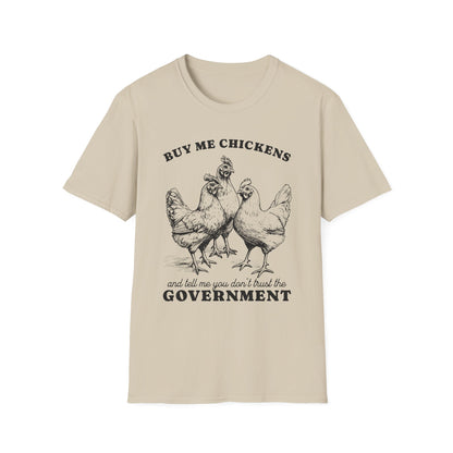 Funny Chicken Government T-Shirt, Humorous Tee, Gift for Chicken Lovers, Farm Animal Humor, Unique Graphic Shirt