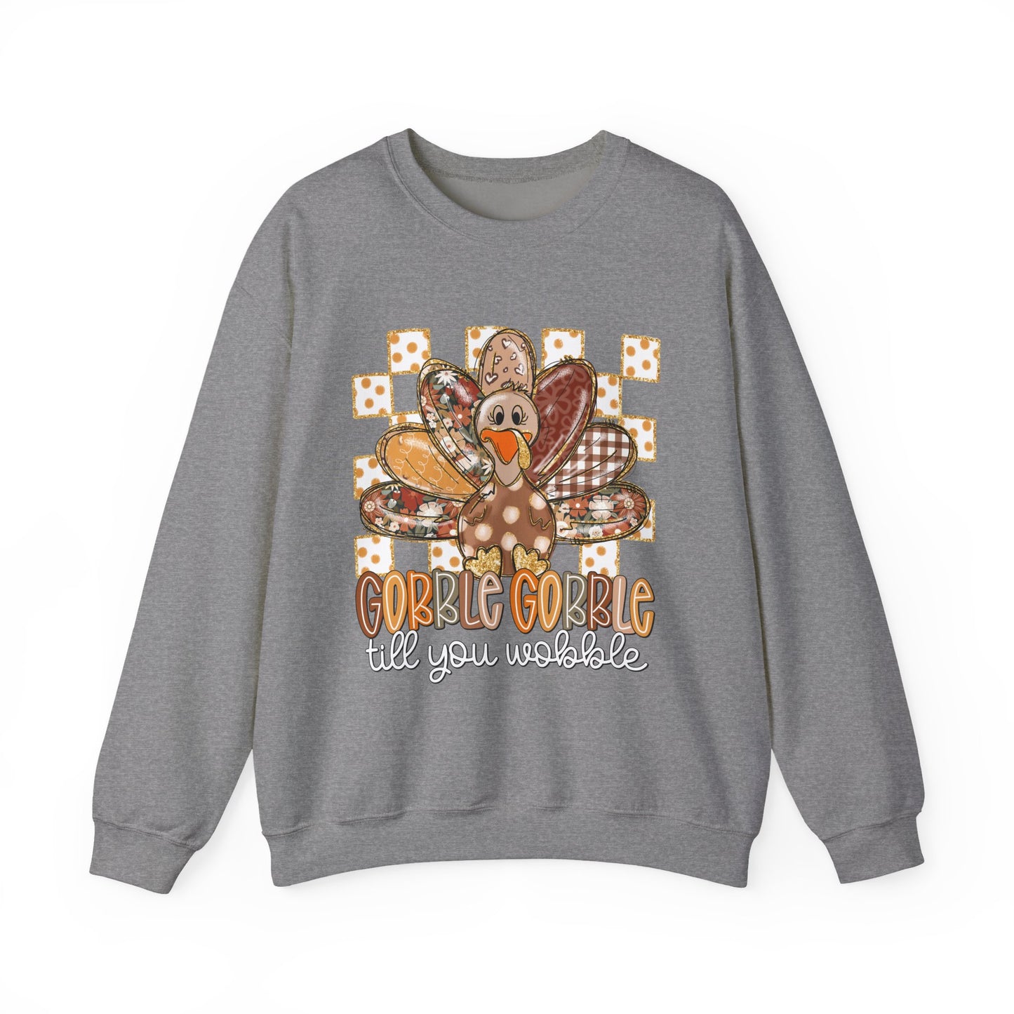Thanksgiving Turkey Sweatshirt, Cozy Fall Sweater, Holiday Gift for Her, Fall Fashion, Family Gathering Attire