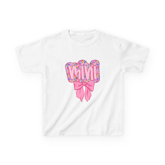 Floral 'Mimi' Kids Tee, Cute Gift for Grandmothers, Birthday Tee, Flower Print Shirt, Kid's Casual Wear, Spring Fashion