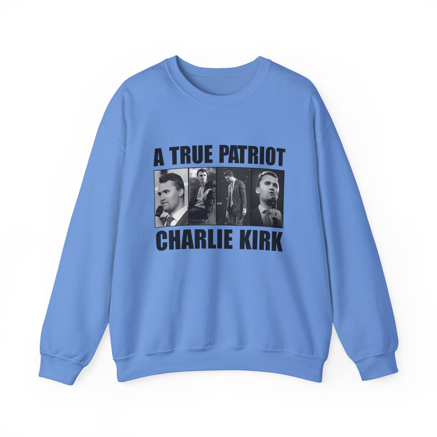 Unisex Heavy Blend™ Crewneck Sweatshirt - A True Patriot Charlie Kirk Sweatshirt, Cozy Gift for Patriots, Political Statement, [...]
