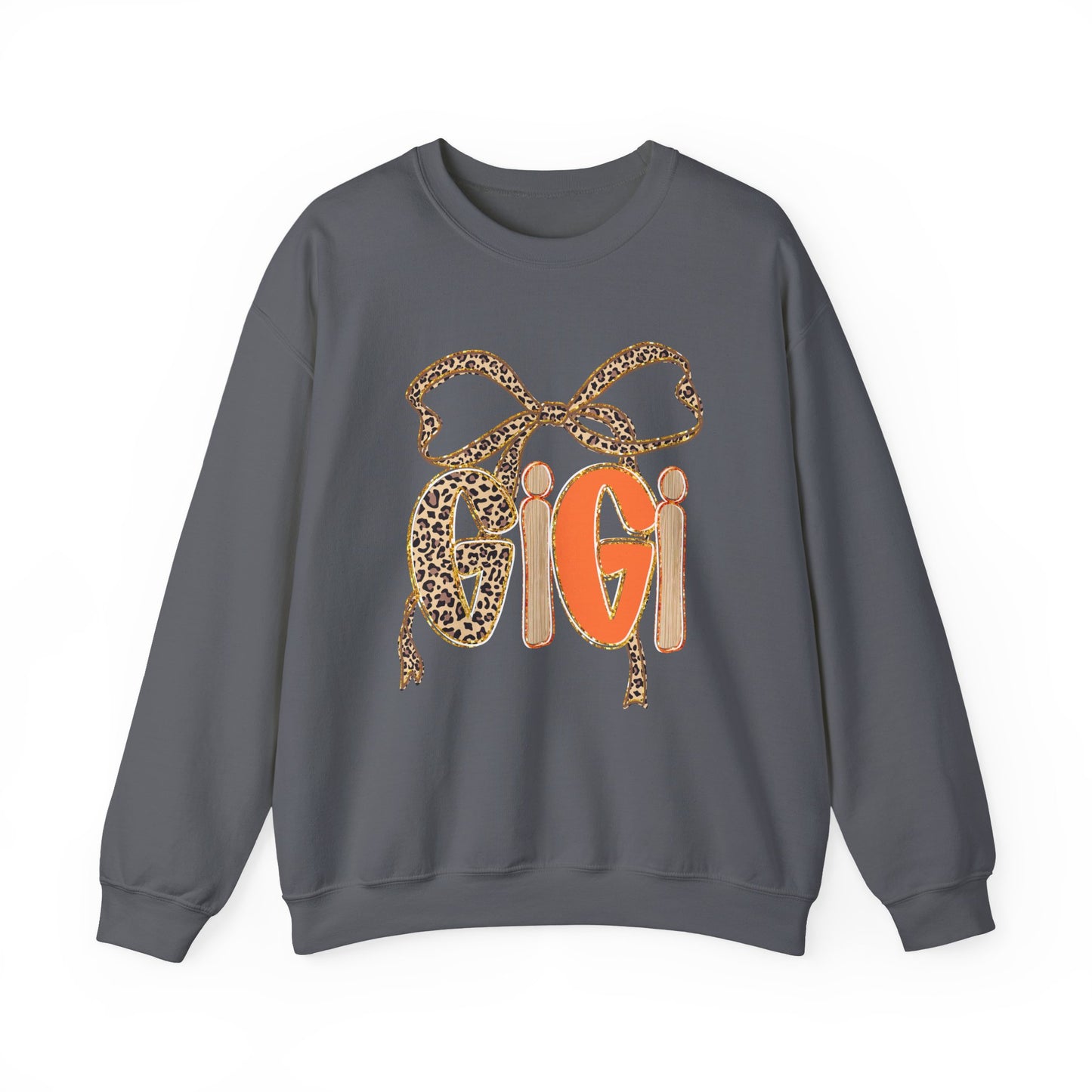 Leopard Print Gigi Crewneck Sweatshirt, Cozy Unisex Pullover, Trendy Fashion Top, Gift for Her, Casual Wear, Birthday Gift
