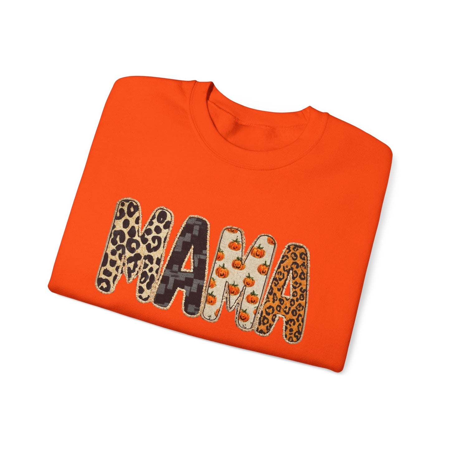 Mama Leopard Print Crewneck Sweatshirt, Gift for Moms, Cozy Casual Wear, Mother's Day Sweatshirt, Stylish Parenthood Apparel