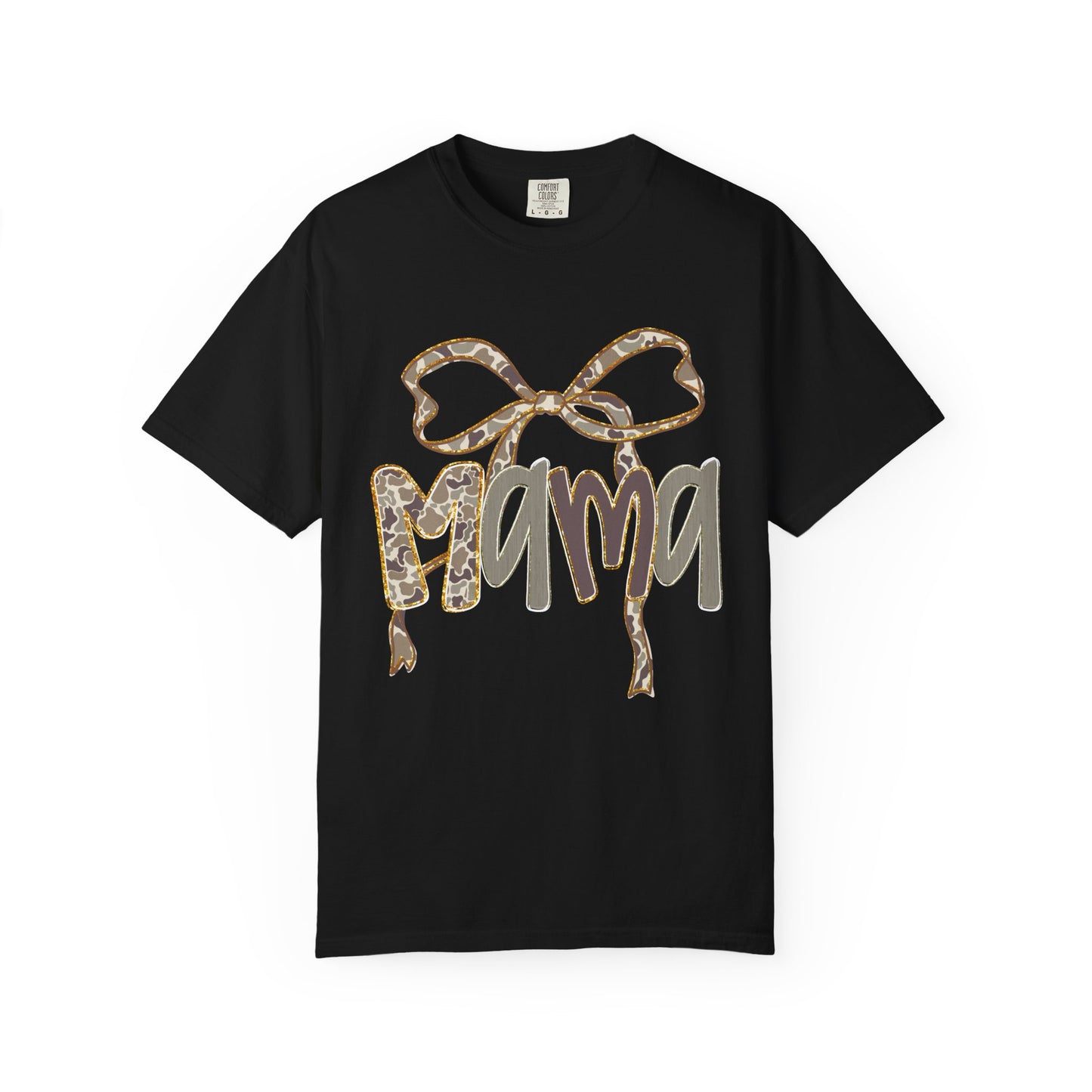 Mama Camo Bow Graphic T-shirt