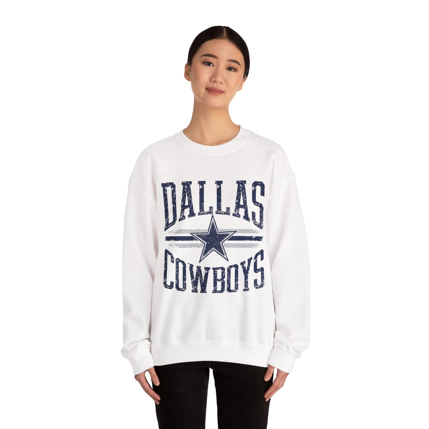 Dallas Cowboys Crewneck Sweatshirt, Unisex Sportswear, Game Day Apparel, Casual Comfort, Football Fan Gift, Cozy Layering
