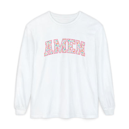 Amen Floral Long Sleeve Tee
