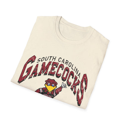 Vintage Gamecocks Tee, Unisex Softstyle T-Shirt for Fans, Game Day Apparel, College Spirit Wear, South Carolina Merchandise
