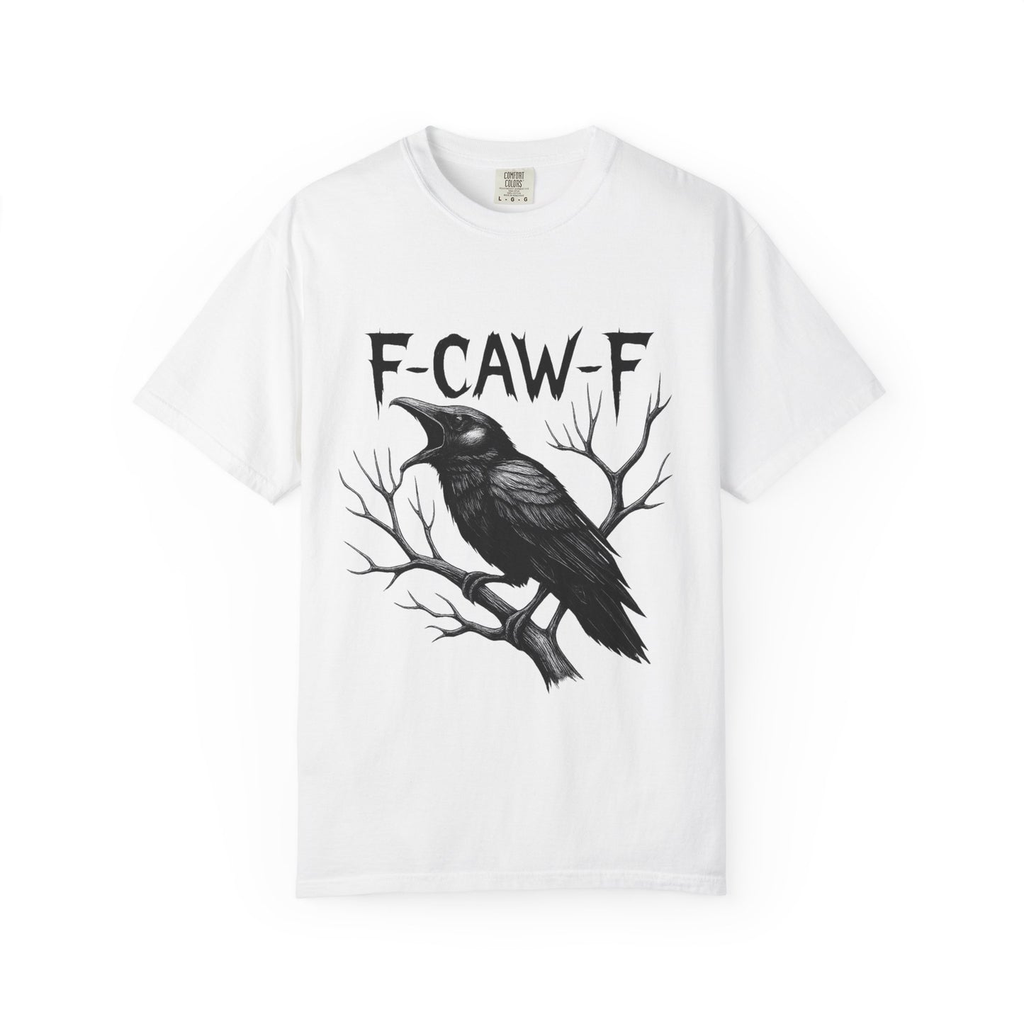 Gothic Raven T-Shirt, Unisex Graphic Tee, Casual Wear, Halloween Apparel, Unique Gift for Artists, Nature Lovers
